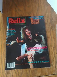 Relix Magazine April 1982 Ozzy Osbourne Diary of a Madman - Picture 1 of 9