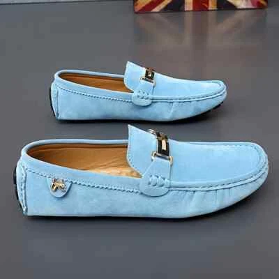 Zapatos informales para hombre mocasines ahuecados transpirables sin cordones zapatos para conducir Foto 1 de 4