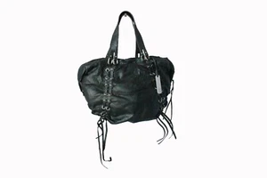 Botkier Black Leather Zip Satchel Handbag with Fringe NWT - Picture 1 of 10