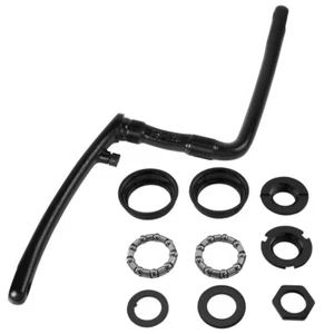 PRO+ 6 3/4" (170MM) BICYCLE STEEL HEAVY-DUTY ONE-PIECE CRANK BLACK W/ B.B. - Picture 1 of 1
