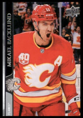 2020 Upper Deck #26 Mikael Backlund Calgary Flames Hockey Card - Image 1 of 2