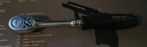 Snap On F726B 3/8" Drive Black Handle Ratchet Snap-On & Ratchet Adapter FRS70 - Foto 1 di 13
