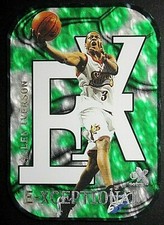 1999-2000 Fleer Skybox eX E-Xceptional Green #3 Allen Iverson No 92 of 500 💎🔥