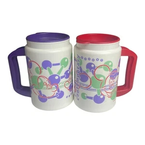 2 Walt Disney World Contemporary Resort Souvenir Mug Refillable Plastic Vintage - Picture 1 of 8