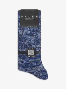 FALKE Calze da uomo Brooklyn in cotone biologico. Colore: Marine - Foto 1 di 8