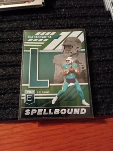 2023 Panini Donruss Elite Tua Tagovailoa Spellbound Green "L" #SB-TT8 Dolphins - Picture 1 of 1