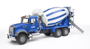 BRUDER Kinder Spielzeug Mack Granite Betonmischer LKW Truck blau M1:16 / 02814 - Bild 1 von 3