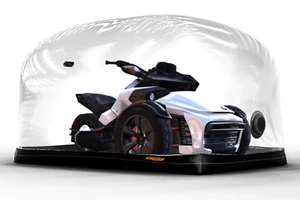 Cubierta de protección de motocicleta Amazon cubierta de burbujas cápsula para Can-Am Spyder - Imagen 1 de 18