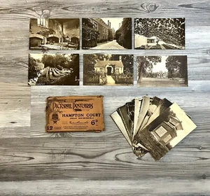 18 Pictorial Postcards Wellington Series Postcards Hampton Court England Vintage - Picture 1 of 10