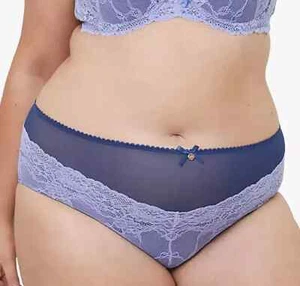 Oola Brief Knickers Thongs PLUS SIZE 14 16 18 20 22 24 26 28 High Waist Lace - Picture 1 of 37