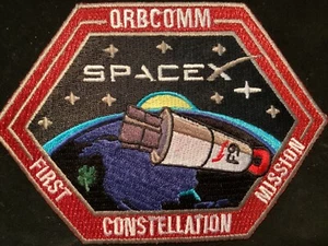 SPACEX FALCON 9 ORBCOMM FIRST CONSTELLATION MISSION AUTHENTIC PATCH - Picture 1 of 2