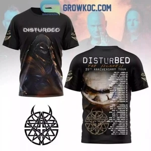 Camiseta 3D Disturbed The Sickness 25th Anniversary Tour 2025 - Imagen 1 de 2