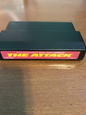 TI-99/4A The Attack game cartridge for Texas instruments Black Cart Red Label - Image 1 of 2