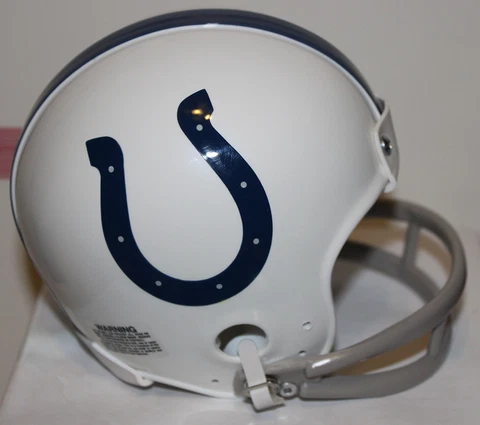 1967 Johnny Unitas Baltimore Colts Custom Throwback Riddell Mini Helmet Cover