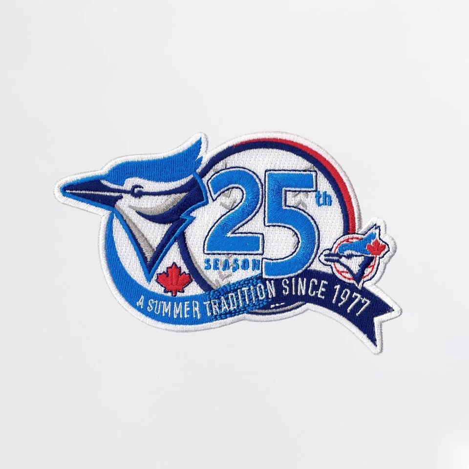 2001 Toronto Blue Jays 25th Anniversary Commemorative Team Jersey Sleeve Patch - Image 1 of 1