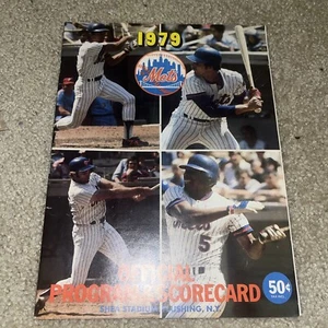 1979 baseball program San Francisco Giants @ New York Mets unscored - Picture 1 of 4