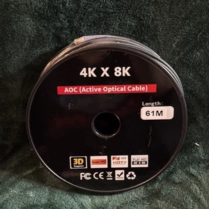 200 Fuß AOC AKTIVES OPTISCHES KABEL HDMI 2.1 4k X 8k - Bild 1 von 2