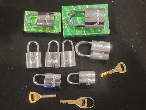 Baton Disc Container Padlock Batch - 8 Locks (2x 40mm, 6x 30mm) All ...