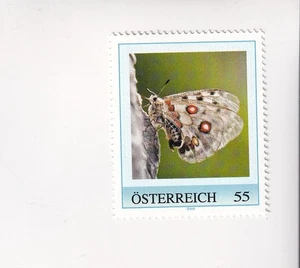 ÖSTERREICH Briefmarke PM WILDTIERE d. ALPEN ALPENAPOLLO Schmetterling Postfrisch - Imagen 1 de 1