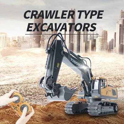 1:24 Remote Control Excavator RC Truck Construction Engineering Digger Vehicle - Image 1 of 4