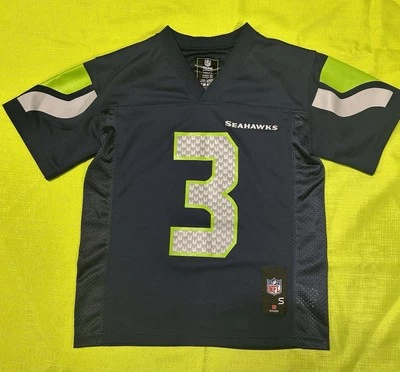Camiseta juvenil NFL Seattle Seahawks, Russel Wilson #3, talla juvenil pequeña 8 Foto 1 de 4