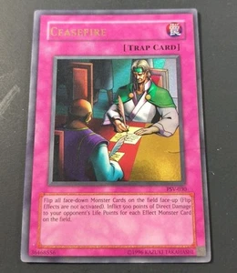Yu-Gi-Oh! Carta Trappola Faraoni Servo Cessate il Fuoco Ultra Rara PSV-030 DMG - Foto 1 di 1