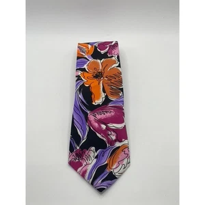 Corbata con estampado floral multicolor para hombre LEO JORDAN TALLA OS - Imagen 1 de 6