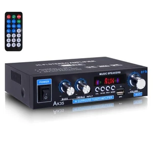 AK35 200W Stereo Audio Amplifier Bluetooth 5.0, 2.0 Channel Mini Amplifier St... - Bild 1 von 7