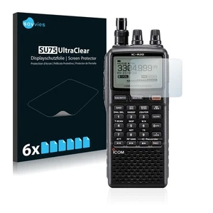Savvies 6x Folie für Icom IC-R20 Schutzfolie Displayschutz Display Schutz Klar - Zdjęcie 1 z 11