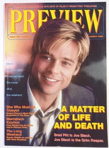 PREVIEW #36 DECEMBER 1998. BRAD PITT JOE BLACK HIDEOUS KINKY VIRUS SHARON STONE - Bild 1 von 3