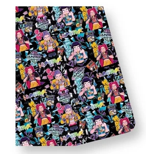 Noodle Girl Demon Band Kpop Slayer Hunters 100% Cotone Tessuto Poliestere 50x145CM - Foto 1 di 1