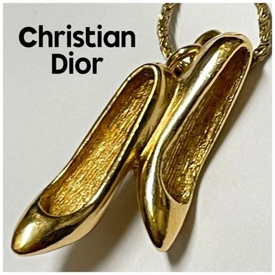 Auténtico collar Christian Dior cadena tono dorado 40,5-46 cm joyería para mujer RARO Foto 1 de 4