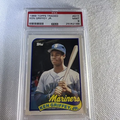 Ken Griffey Junior 1989 Topps negociado PSA 9 tarjetas número 41t. (garantía garantizada) Foto 1 de 4