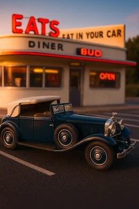 1934 Hispano-Suiza J12 (1:24) Washington Blue Diecast Danbury Mint B811 - Picture 1 of 20