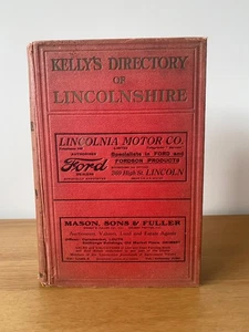 Kelly's Directory Of Lincolnshire 1930 With Map. Lincolnshire Topography. Lincs. - Foto 1 di 14