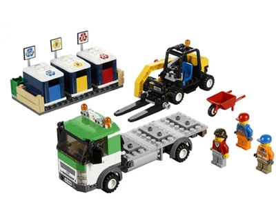 LEGO City 4206 Recycling Truck 100% Complete Minifigures Instructions Retired - Image 1 of 3