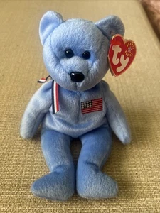 TY Beanie Baby America - 9th Generation 2001 9/11 Memory Bear - Picture 1 of 5