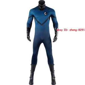 2005 Fantastic Four Human Torch Cosplay Bodysuit Cos Costume Jumpsuit Uniform - Picture 1 of 27