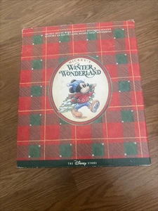 Vintage Mickey’s Winter Wonderland stocking Holder Disney Store Christmas NIB - Picture 1 of 3