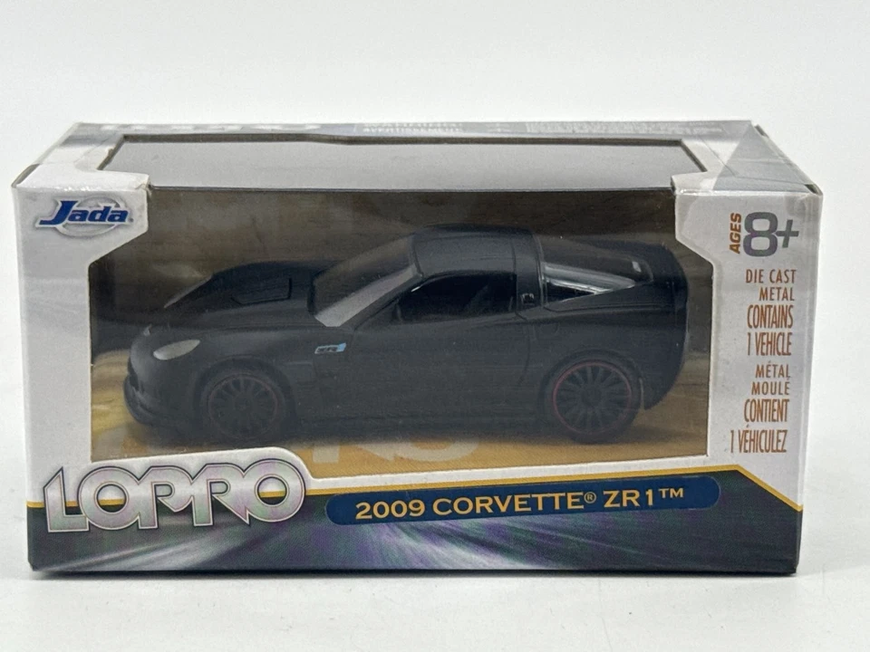 Corvette ZR1 2009 Jada LOPRO negro fundido a presión 1:24 Foto 1 de 4