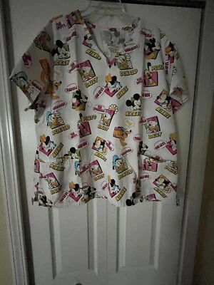 Scrub Top Womens 2X Disney Adorable - Image 1 of 4