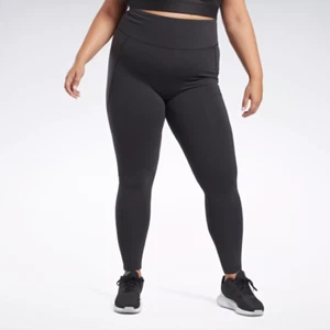 Reebok Plus Size Lux High Rise Tight Leggings Womens 4X Black Side Pocket PullOn - Picture 1 of 17