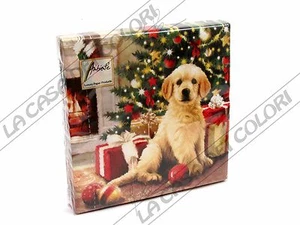 AMBIENTE - TOVAGLIOLI LUNCH - WAITING FOR PRESENTS - 33x33cm - CONFEZIONE 20 PZ - Picture 1 of 1