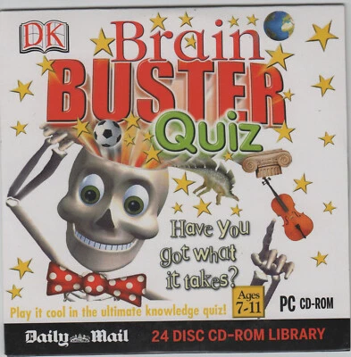BRAIN BUSTER QUIZ – DK PROMO CD-ROM (2007) FOR AGES 7 TO 11 - Image 1 of 2