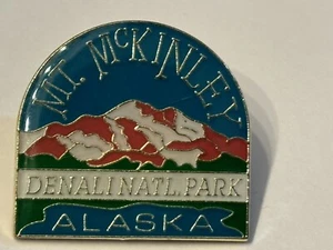 MT. McKinley Denalinatl Park Alaska Emaille Anstecknadel - Bild 1 von 2