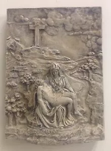 La Piedad de Miguel Ángel Escultura de pared Madre María Jesús 3D - Imagen 1 de 4