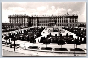 Cartolina Foto Reale RPPC Spagna Madrid Piazza Oriente e Palazzo Reale - Foto 1 di 2