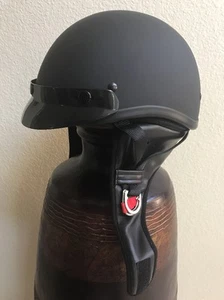 New Skid Lid Traditional Flat Black 1/2 Helmet DOT Size XS - Picture 1 of 9