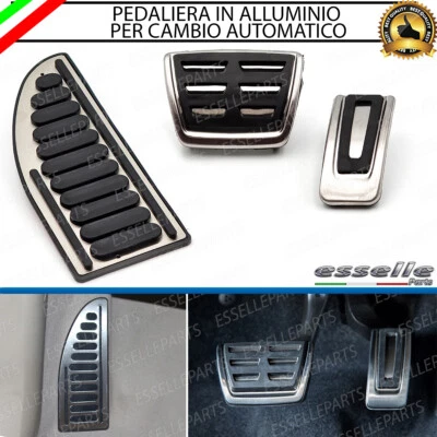 SET PEDALIERA COPRIPEDALI COPRI PEDALI COMPLETO CAMBIO AUTOMATICO VW POLO AE1 - Immagine 1 di 4