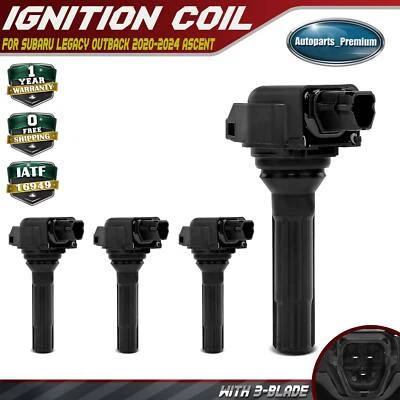 4Pcs Ignition Coil for Subaru Legacy Outback 2020-2024 Ascent 2019-2023 H4 2.4L - Image 1 of 4